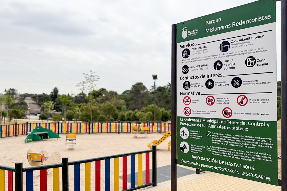 Parque Misioneros Redentoristas en Las Lomas, Boadilla del Monte (C. de Madrid)